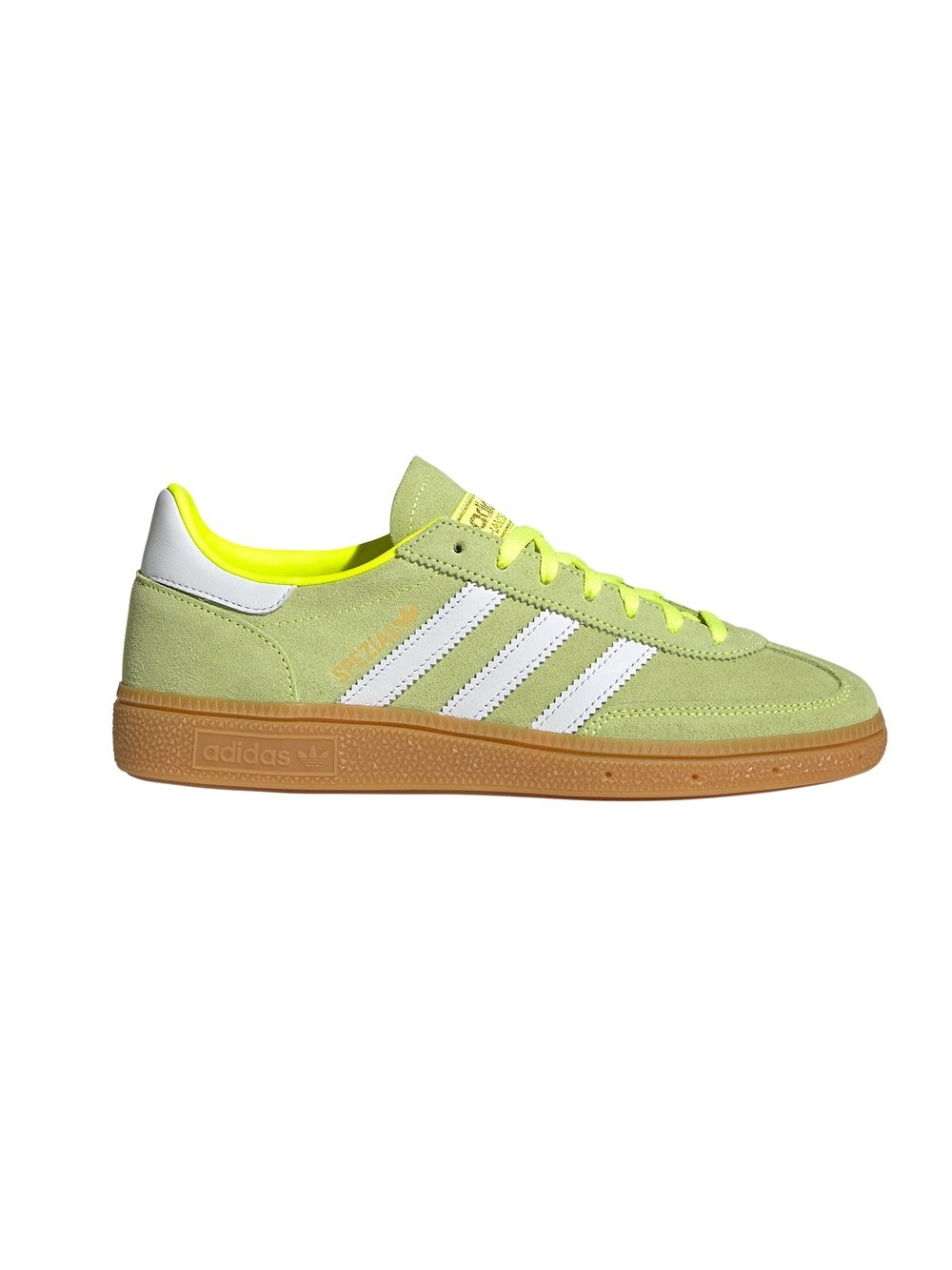 adidas Handball Spezial JI2655 Sage Green Solar Neon Yellow Sneakers size 6.5